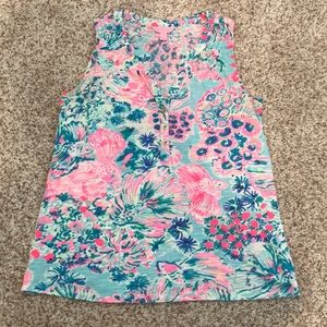 Lilly Pulitzer Essie Top in Serene Blue